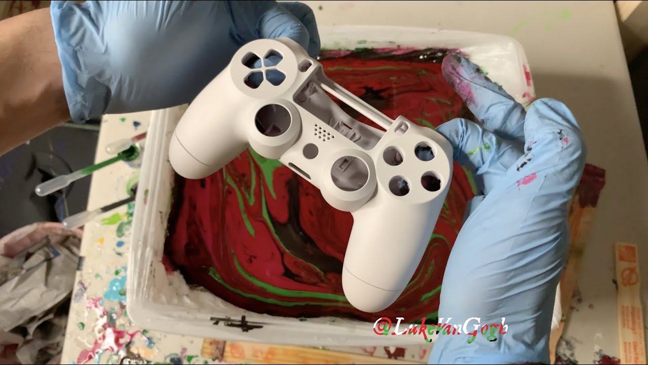 Watermelon Swirl Hydro Designed Dualshock 4 Controller