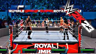 Roman Reigns vs Aj Styles vs Randy Orton vs LA Knight Full Match on Royal Rumble (WWE 2K23 Gameplay)