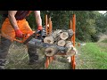 Cut multiple logs at once forest master bulk log sawhorse 3 bls3h