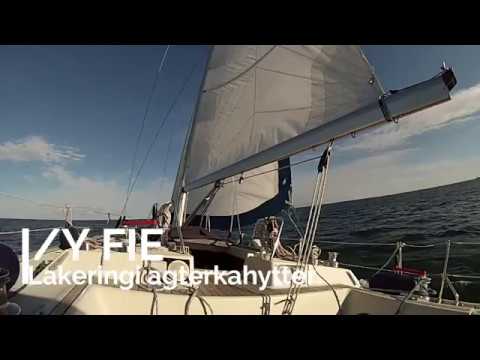 S/Y FIE (ELAN 43) istandsættelsen #14 Lakering i agterkahytter