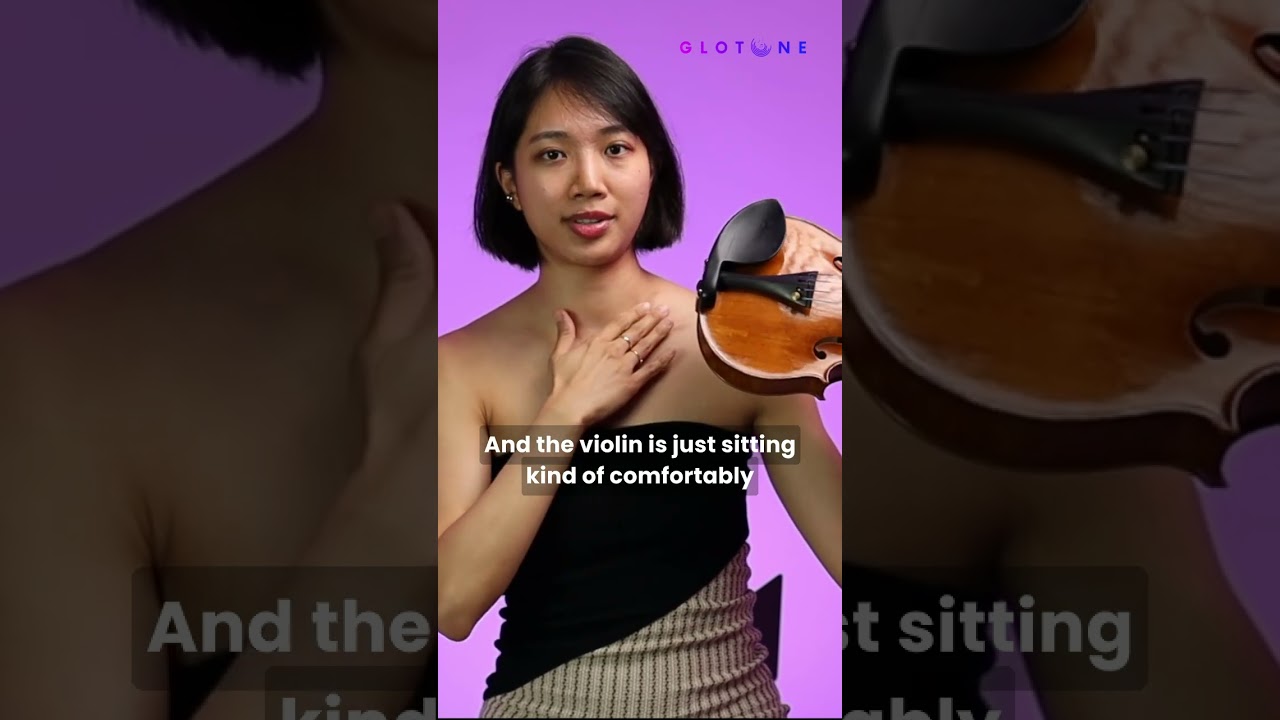 How does the violin position help vibrato? 