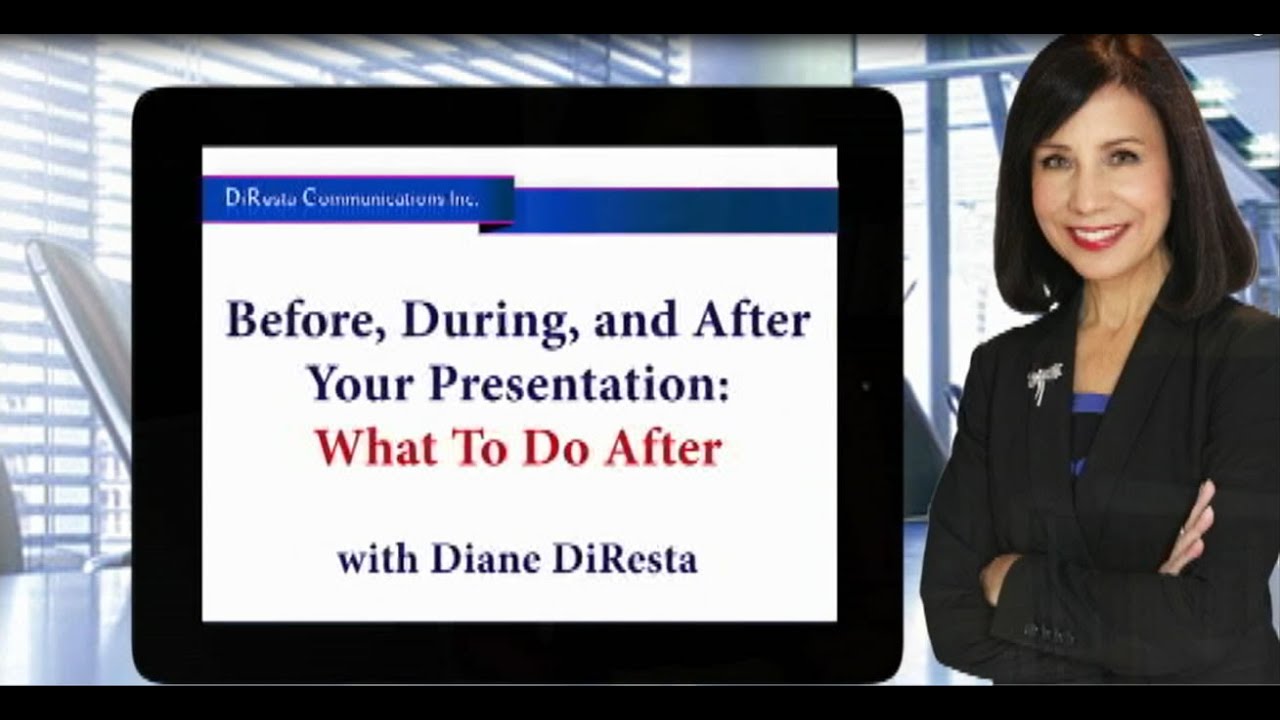 What To Do After Your Presentation - YouTube