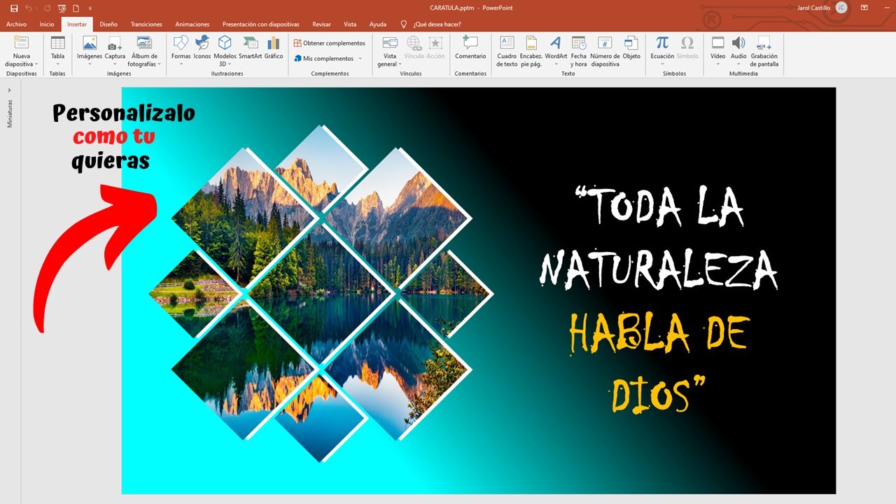 Portadas En Power Point COMO HACER UNA CARATULA O PORTADA ELEGANTE E IMPRESIONANTE en PowerPoint -  Desde Cero, Paso a paso - YouTube