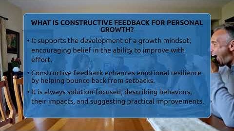 What Is Constructive Feedback For Personal Growth? - The Personal Growth Path