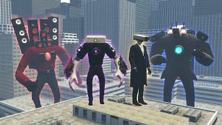 MECHA PROJECTOR MAN AND CAMERA MAN BOSSES VS SKIBIDI TOILET BOSSES Garry's Mod