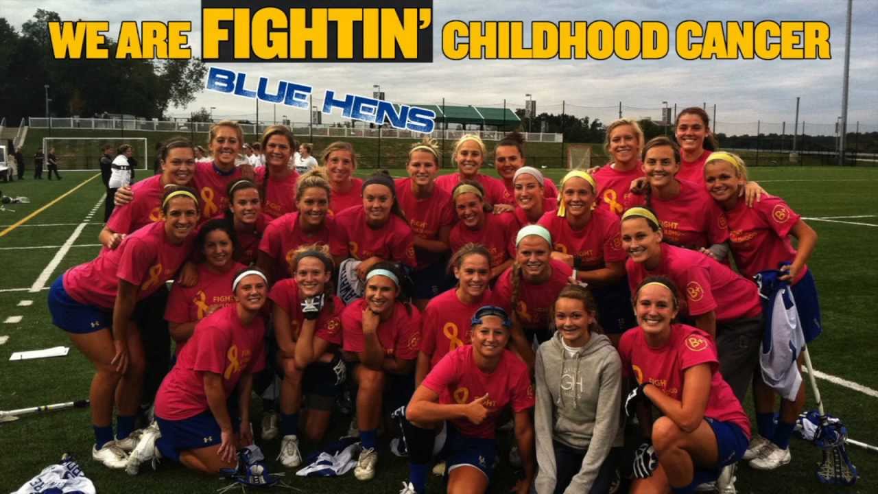 Women's Lacrosse Fighting Childhood Cancer Game athletics quotes