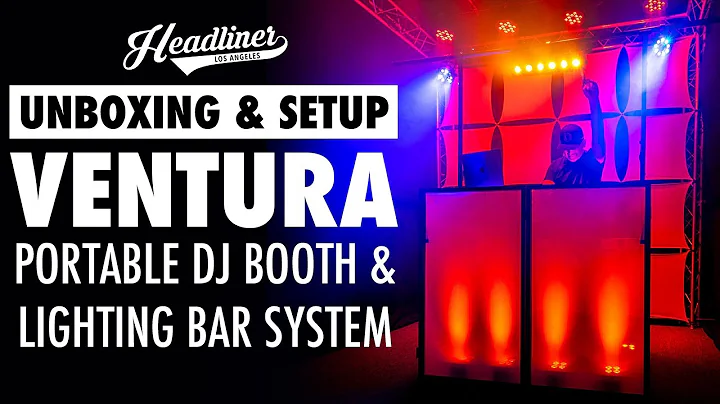Ventura Portable DJ Booth & Lighting Bar System | Unboxing & Setup