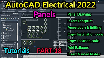 AutoCAD Electrical 2022 Panel Drawing | PART-18 | AutoCAD Electrical in Tamil
