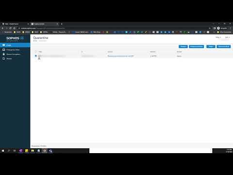 Sophos Central Email Walkthrough - Releasing quarantined email via Self Service Portal (SSP)