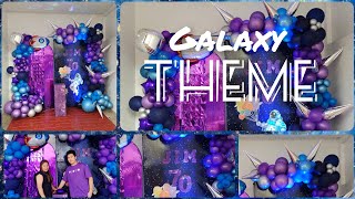 DIY BIRTHDAY DECORATION AT HOME - DIY BACKDROP - GALAXY THEME - NPV