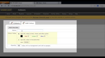 ONELAN CMS Tutorial - 01 Colours