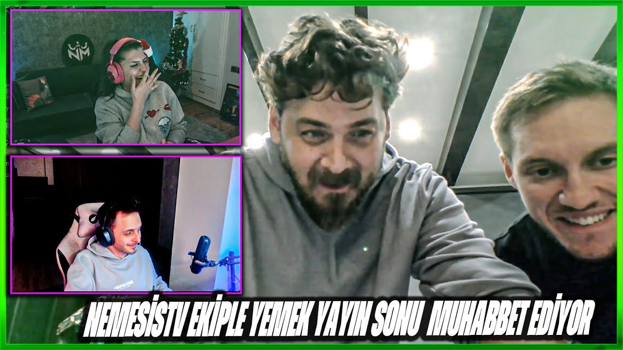 Nemesistv Ekiple Yemek Yayın Sonu  Muhabbet Ediyor @Elraenn @nemesisfulya #elraenn #nemesis