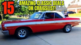 Celebrity These 15 Classic Cars Are the Best Craigslist Deals Right Now! Wealth
