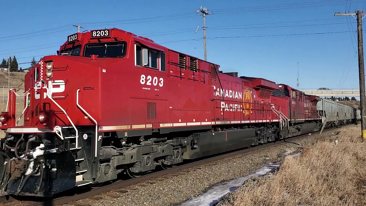 Update New AC44000CWM 8203 rebuild!! CP Train 401 west at Keith N.W. Calgary Laggan Subdivision March 6, 2022