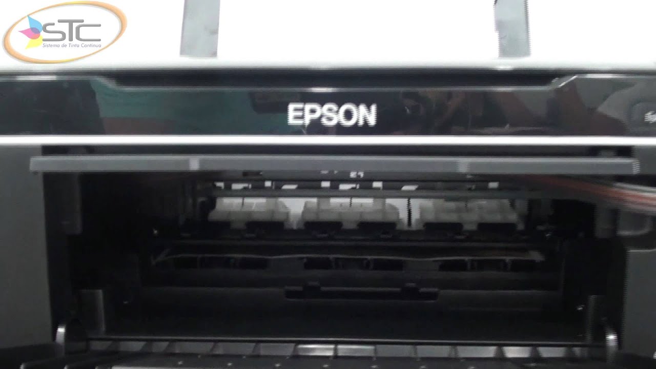 Sistema de Tinta Continua T25 TX125 TX135 Chip 135 STC - YouTube
