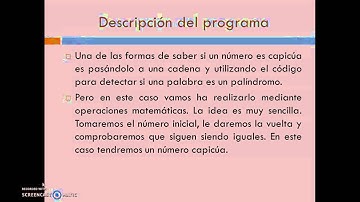 Programa en Java -  Capicua(Explicación)