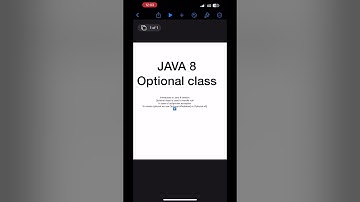 Java 8 Optional class #java8 #optionalclass