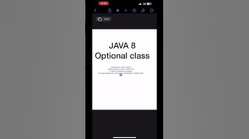 Java 8 Optional class #java8 #optionalclass