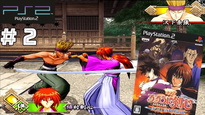 Rurouni Kenshin: Enjou! Kyoto Rinne - Kenshin vs Aoshi Shinomori Gameplay  PS2 HD (PCSX2 v1.7.0) 