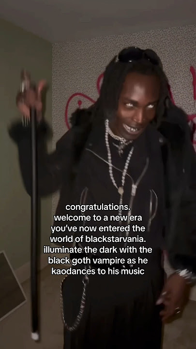 THIS BLACK GOTH VAMPIRE WELCOMES YOU TO BLACKSTARVANIA #goth #postpunk #viral #indie #alt #blackgoth