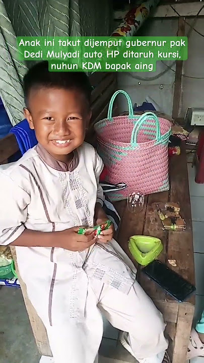 Anak ini takut dijemput gubernur pak Dedi Mulyadi, HP taruh di kursi, nuhun KDM bapak aing #shorts