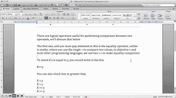 Objective C Tutorials   18   Comparison operators