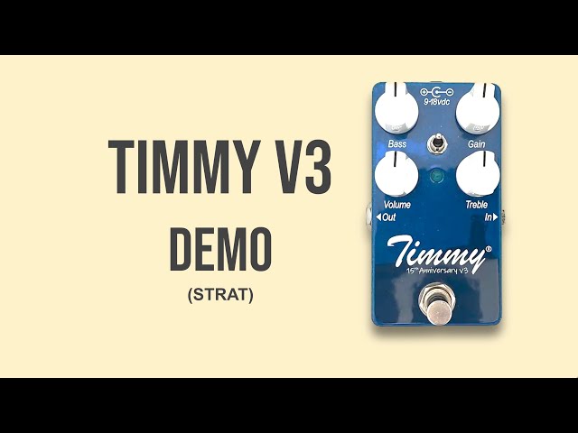 現状品 Timmy V3 Paul Cochrane Timmy V3 Pedal Demo (STRAT) - YouTube