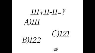 111+11-11=?