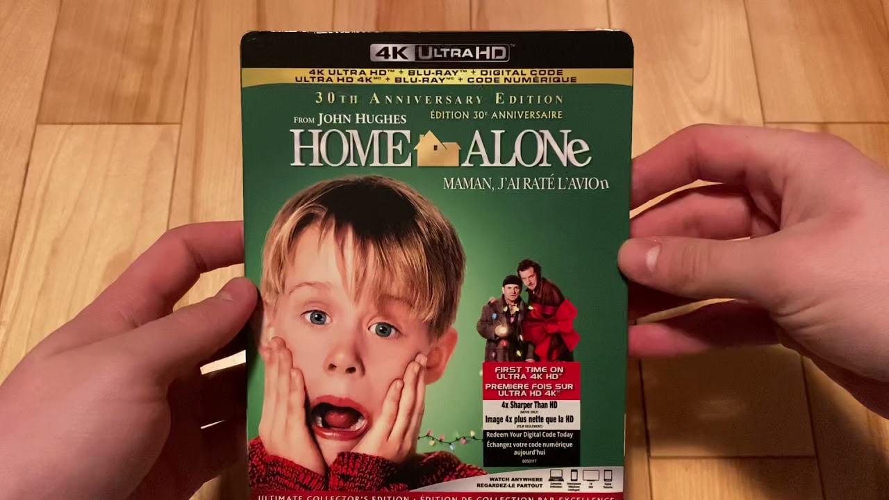 Home Alone Th Anniversary Edition K Uhd Blu Ray Unboxing Youtube