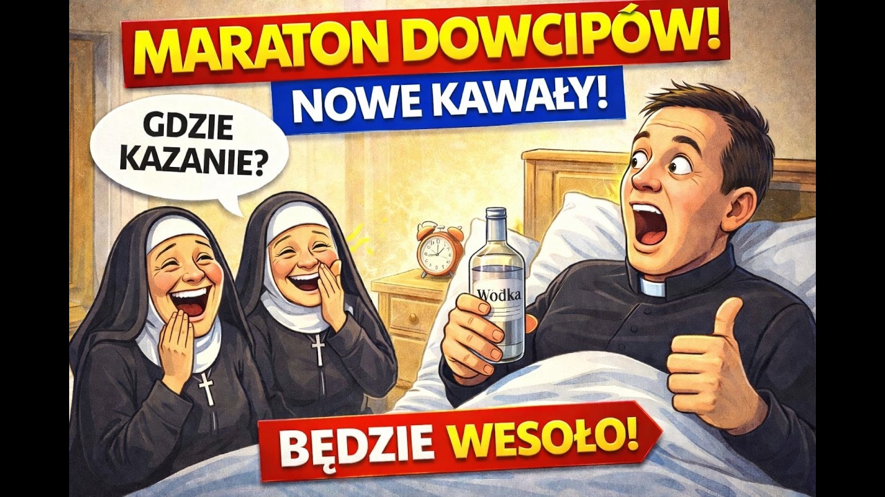 MARATON POLSKICH DOWCIPÓW Polski humor oczami AI — wizualizacja kultowych kawałów