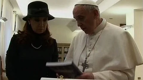 Francisco recibi a la presidenta Cristina Fernndez
