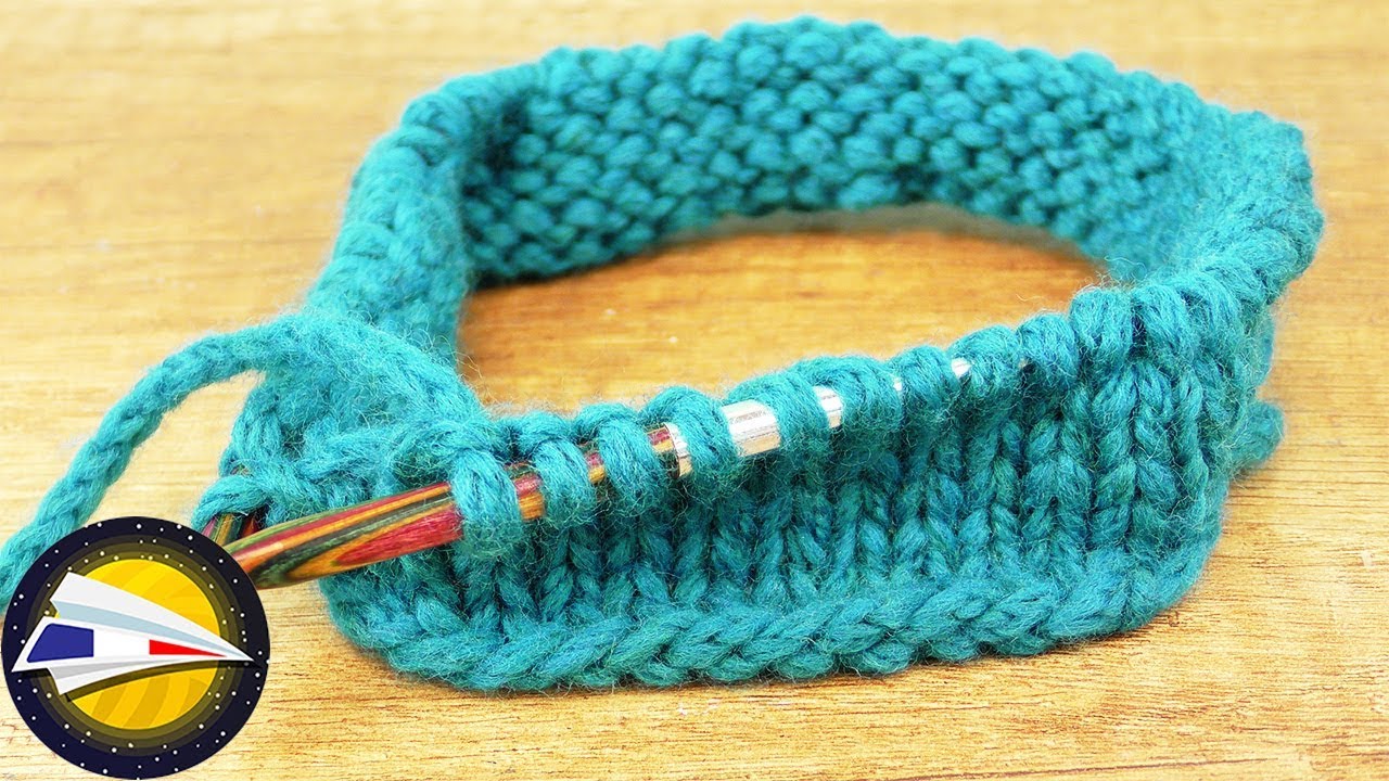 Tricoter en ronds | Apprendre à tricoter | Tricot endroit super simple avec  aiguilles circulaires - YouTube
