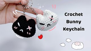 Crochet Bunny Keychain | Crochet Couple Keychain | Móc Bunny Mặt Sẹo