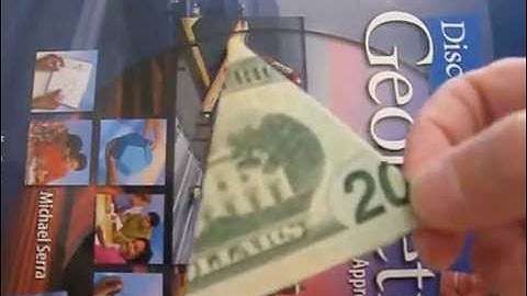 Folding a Paper Bill into an Equilateral Triangle