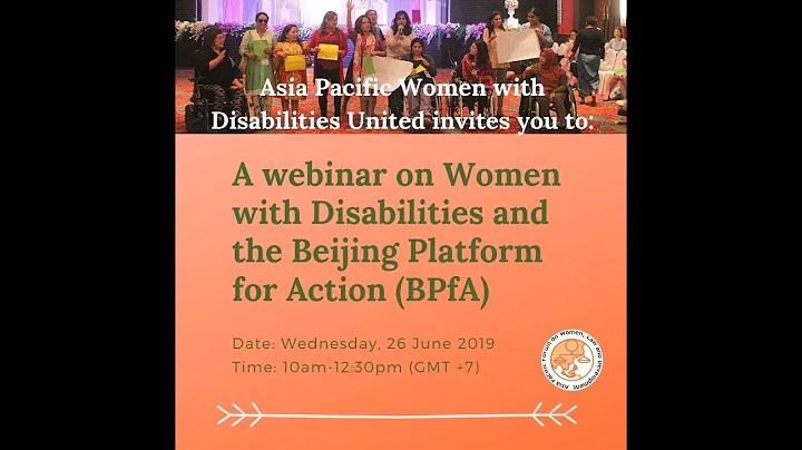 Webinar: Women with Disabilities and the Beijing Platform for Action (BPfA)