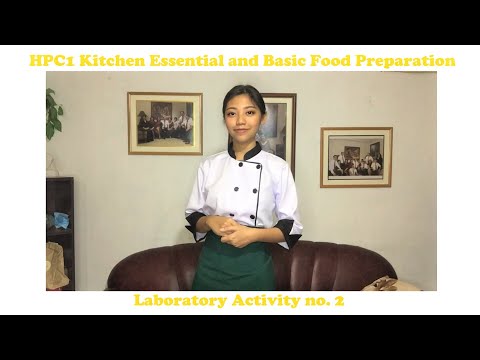 BSHM Kitchen Essential and Basic Food Preparation | Laboratory Activity no. 2