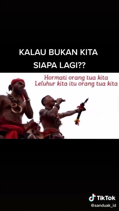pesan dari panglima jilah untuk pemuda dayak