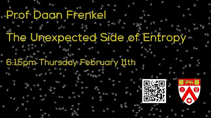 Prof Daan Frenkel - The Unexpected Side of Entropy...