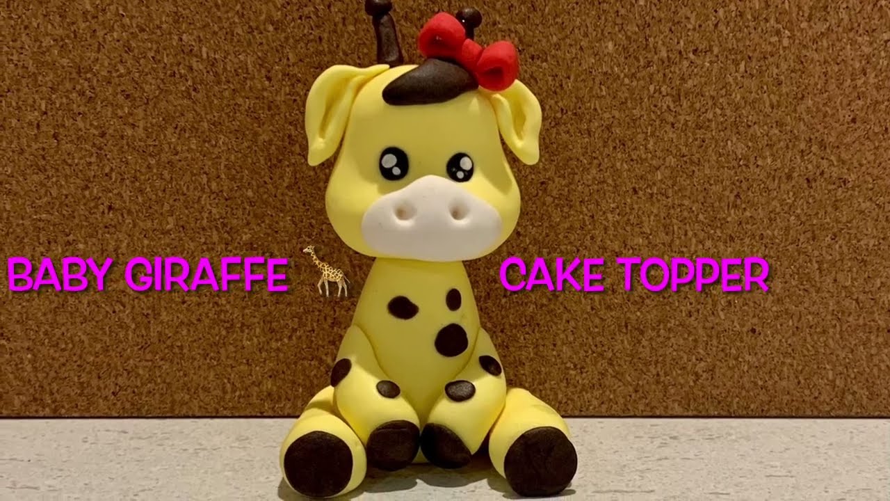 how to make a GIRAFFE cake topper ( TUTORIAL 02)