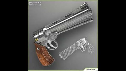 Animated Pistol 3D 3D model from CGTrader.com