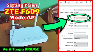 Cara Setting ZTE F609 sebagai Access Point Pakai HP (2021 V3 Tidak Ada Bridge Connection)