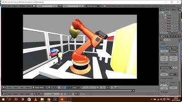 Blender 3D Game engine Industry robot simulation
