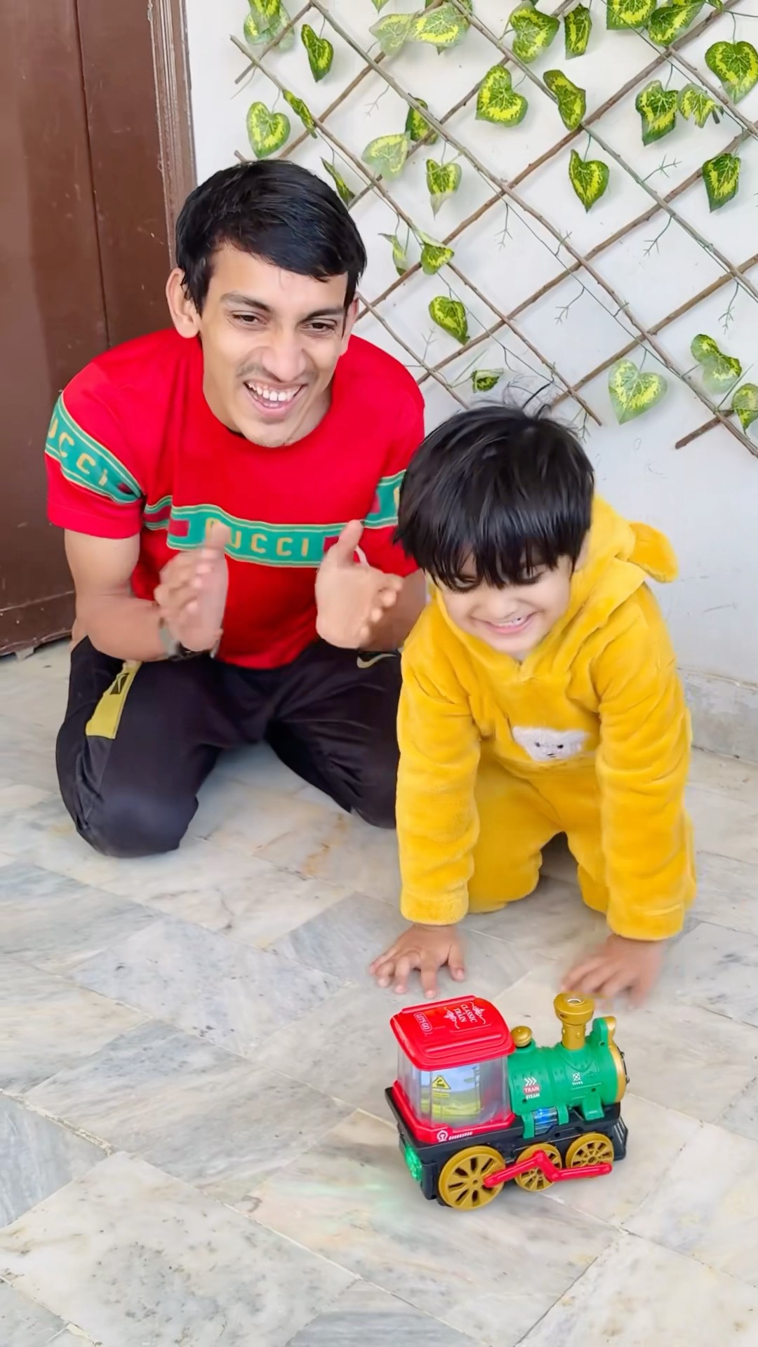 Baby Playing Real Train ❤️|