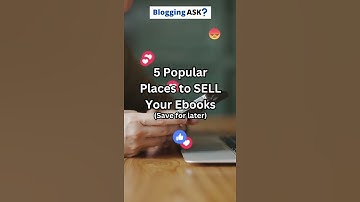 5 Popular Places To Sell Your Ebooks #selling #ebooks