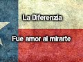 La Diferenzia. - Fue amor al mirarte