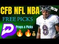 NFL, NBA, &amp; CFB PrizePicks Props + Game Picks 10/30/25 | NEW FREE DISCORD!