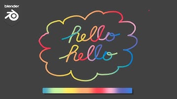 Applying gradient as stroke is drawn (Grease Pencil, Blender)