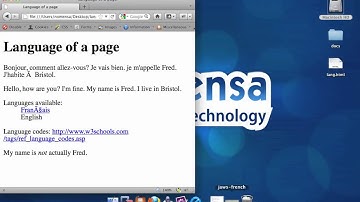 Using the lang attribute by Matt Lawson