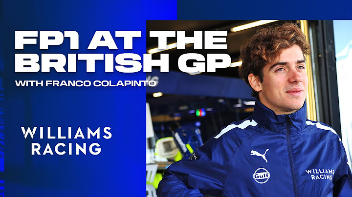Franco Colapinto drives during FP1 | British GP | Williams Racing