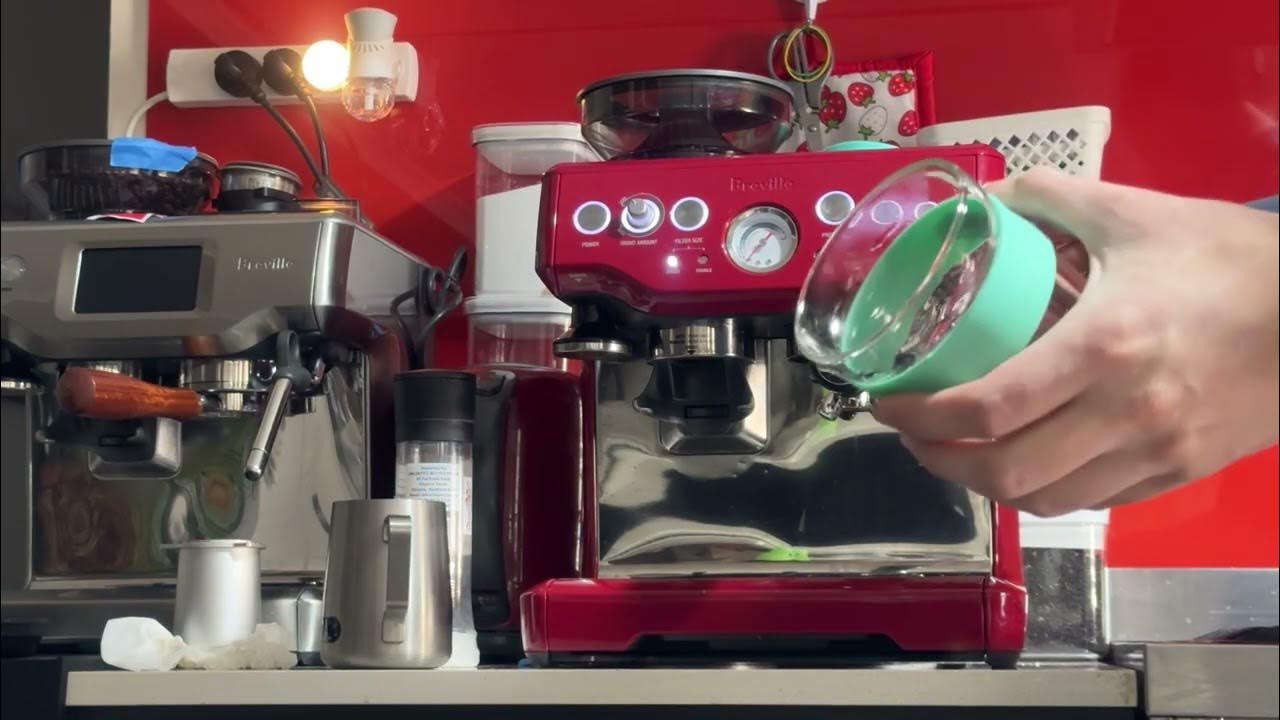 Breville BES870CBXL Barista Express Cranberry Red Espresso Machine - Bed  Bath & Beyond - 8847080